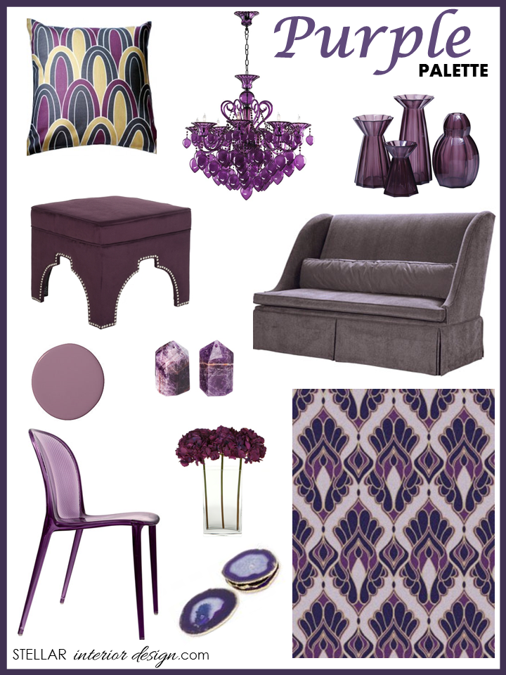 Stellar Interior Design Purple Home Decor