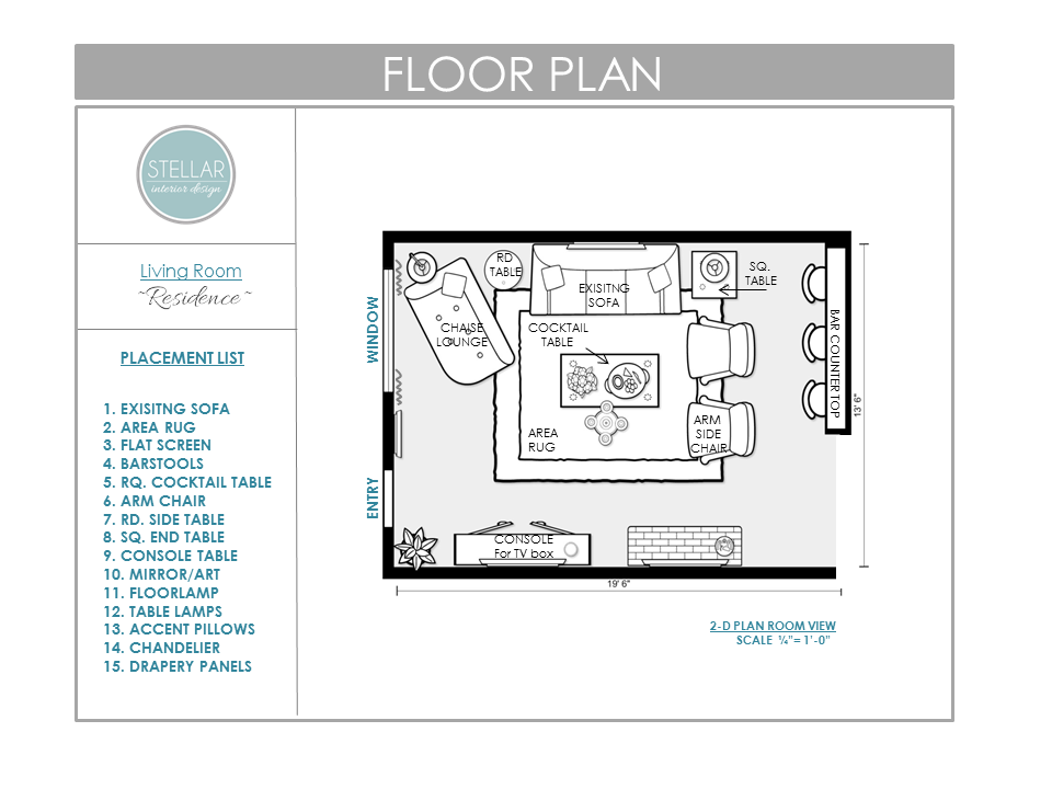 Stellar Interior Design Floorplan