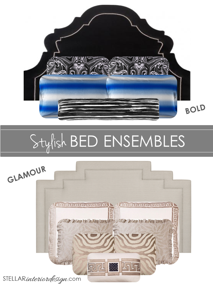 Stellar Interior Design Bed Pillow Ensembles