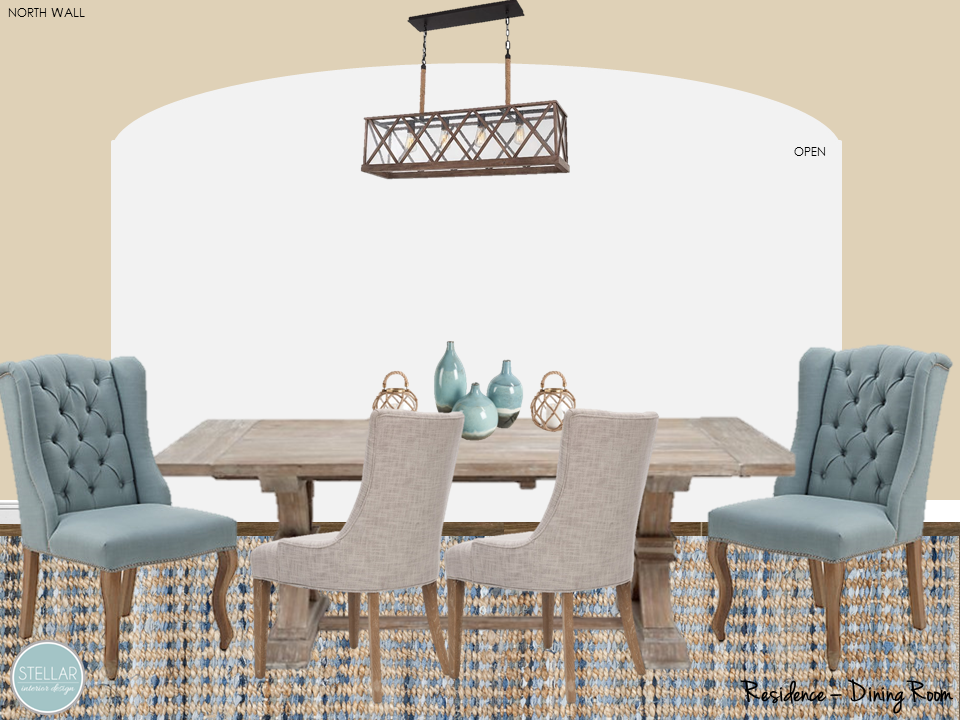 Coastal Dining Room-Stellar Interior Design
